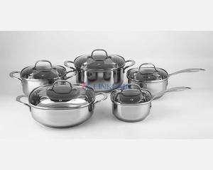 10-Piece Stainless Steel Cookware Set Of Rectangle Shape