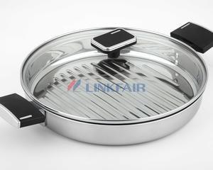 28cm/11" Tri-Ply Grill Pan with Cover