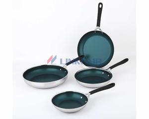 8", 9",11" & 12"  Green Nonstick Frypan