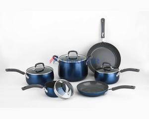 10-piece Belly Shape Cookware Set, Aluminum Non-stick Coating Pots And Pans 