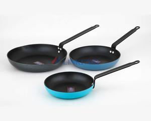 8"Lake Green, 9.5"Lake Blue, 11"Gray Open Frypan, Non-stick Aluminum Frypan