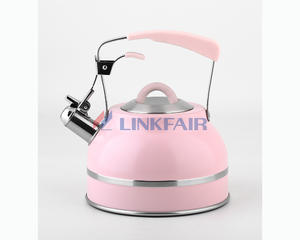 Pink Painting Stainless Steel Tea Kettle, 2.2L