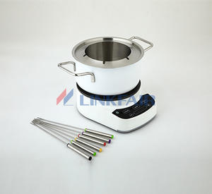 Stainless Steel Fondue Pot ,Temperature Controllable, Chocolate 