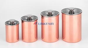 Food Grade Cookware | 6-Piece Stainless Steel Canister Set - Linkfair